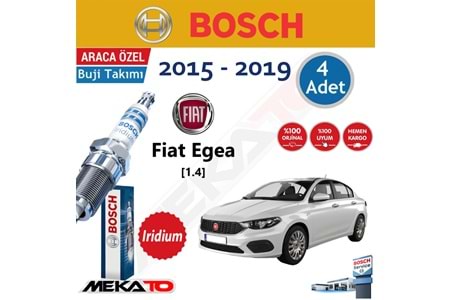Bosch Fiat Egea (1.4) Lpg İridyum (2015-2019) Buji Takımı 4 Ad.